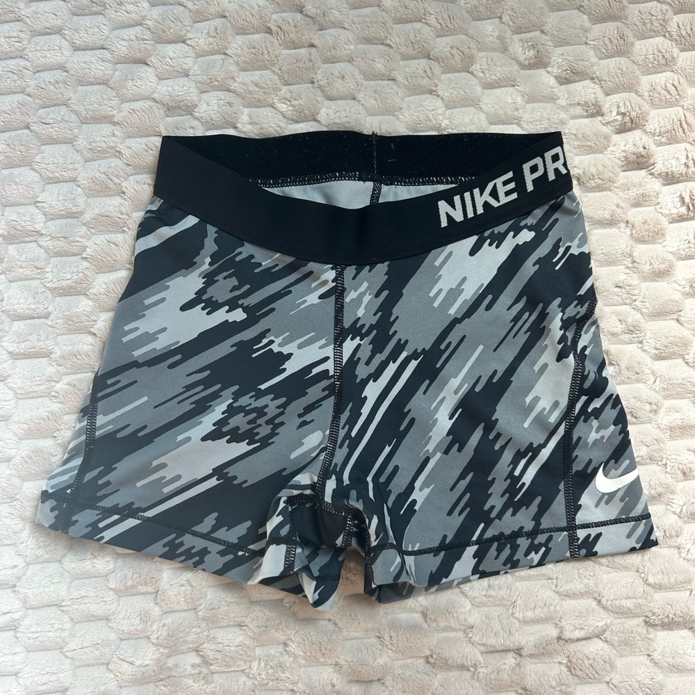 Nike PROS Dri-FIT Black and Gray Shorts